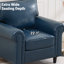 3- Piece Sofa Set Faux Leather Couch Rolled Arm Chair Living Room Set-628006779-628006783