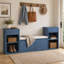 Banc pour vestibule peu encombrant - Range-chaussures, tiroirs et compartiments de rangement dans une seule unité-1137439195