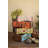 SET OF FOUR HAND PAINTED BRICK MOLDS