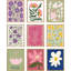 Motif de tulipes multicolores et de marguerites colorées, nature, calme, bohème, floral abstrait, botanique, 9 pièces-92573843-92573844