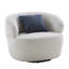 Fauteuil pivotant demi-tonneau, fauteuil simple pour petit espace
