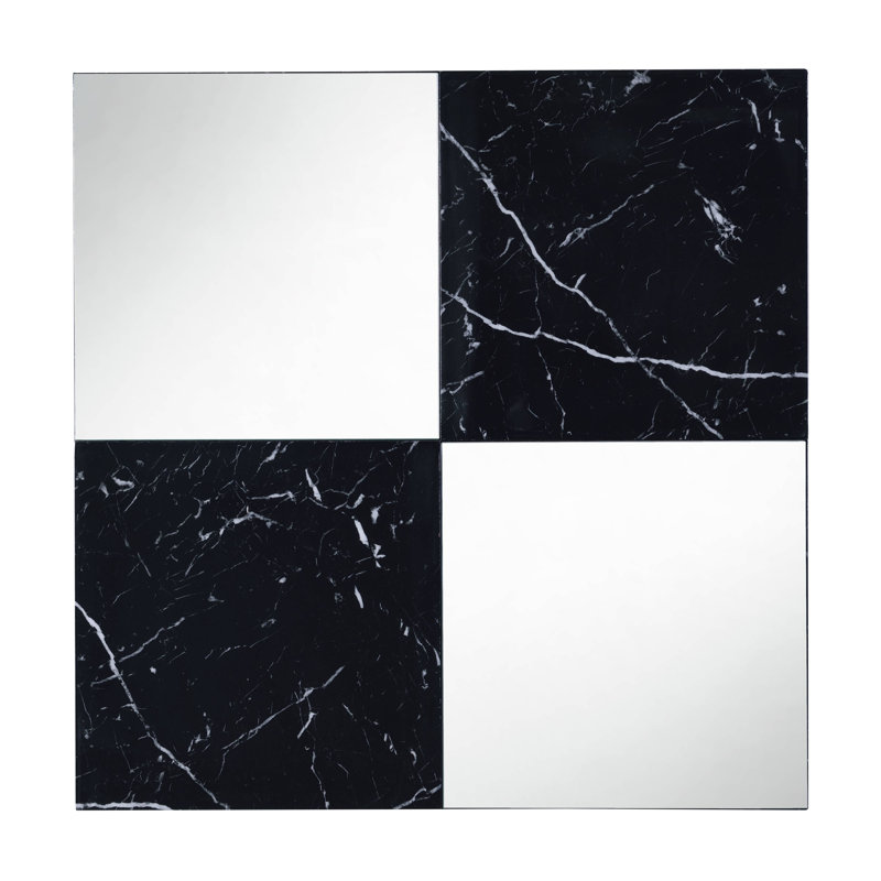 Miroir d'appoint, dessus en pierre et en miroir