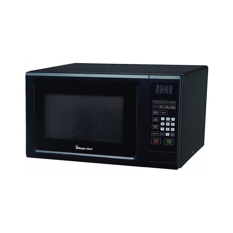 Magic Chef 1000 Watt 1.1 Cubic Feet Microwave w/ Digital Display, Black
