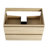 30" Bathroom Vanity With Black Ceramic Basin And 2 Drawers. , Oak, Modern Look, Spacious Storage Basin. Drawers, Oak. Accessory-1600973117