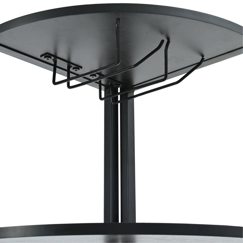 5 Tier Corner Shelf With LED Light And USB Plug, With Glass Holder, Tall Standing Shelf For Wall Corner, Narrow Bookshelf