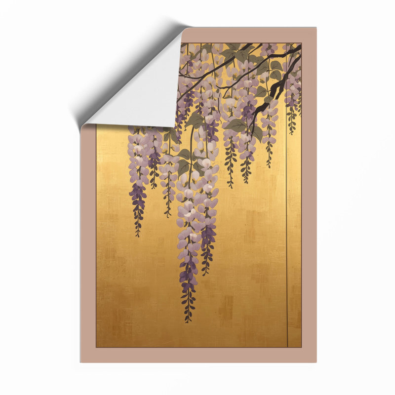 Cascading Wisteria Botanical - Framed Print, A2 - 59.4 x 42.0 cm, Unframed