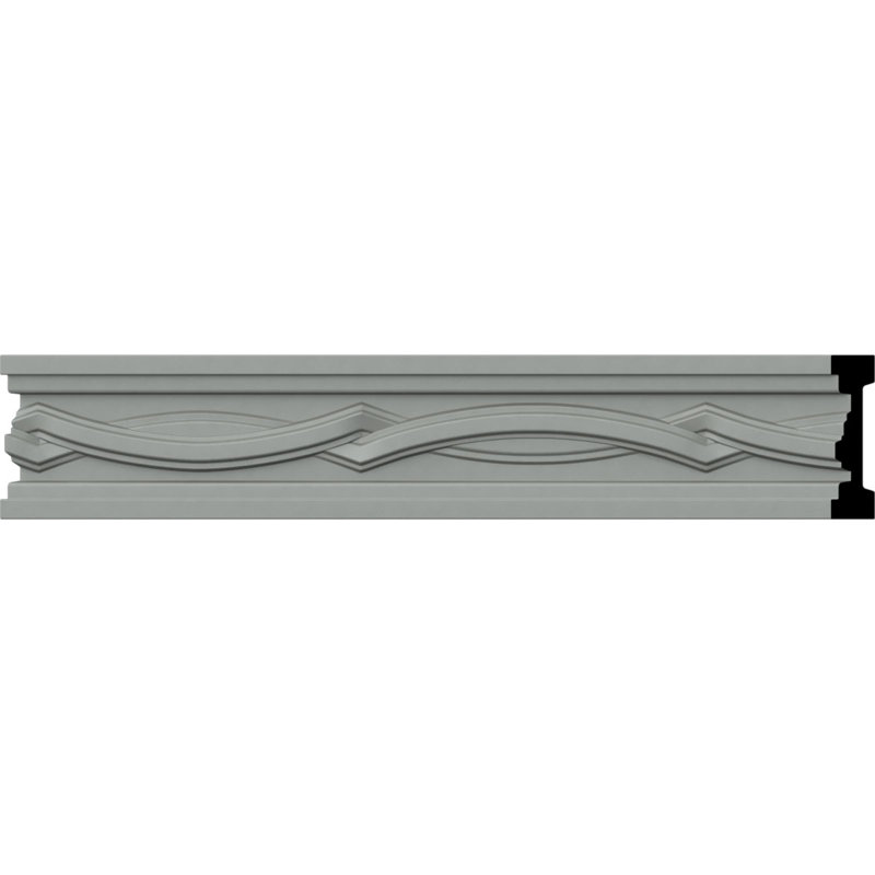 Primed White Polyurethane Decorative Chair Rail Moulding Set