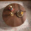 Table basse 38,97 "ronde en bois faite à la main à relief robuste pour salon-931413938