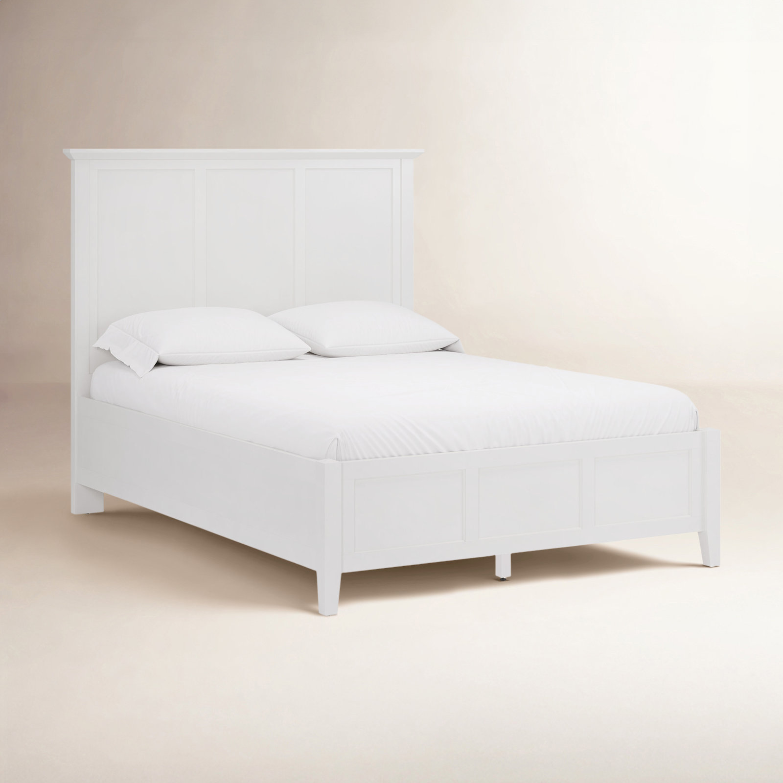 Renee Bed, White, Full / Double