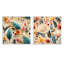 Roberval - Ensemble de 2 collages carrés botaniques abstraits-101848883-101848886