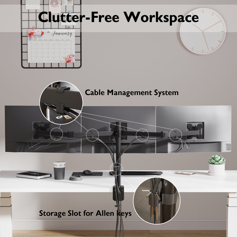 Symple Stuff Multi-Screen Desktop Mount