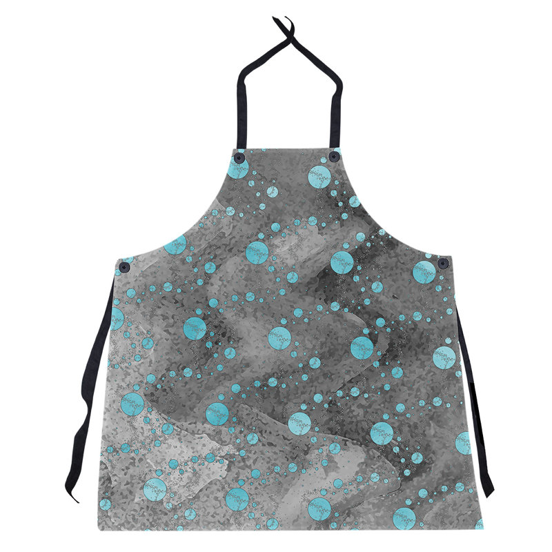 Bib Apron, Teal/Black