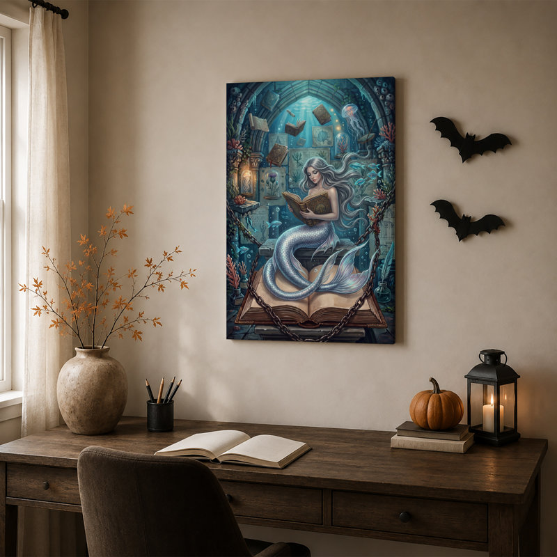 Art sur toile Halloween, H 36 po x l 24 po
