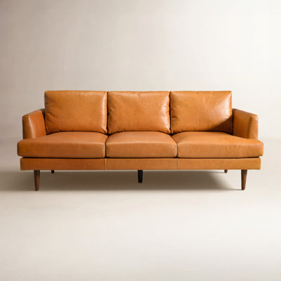 Miller 84" Genuine Leather Sofa