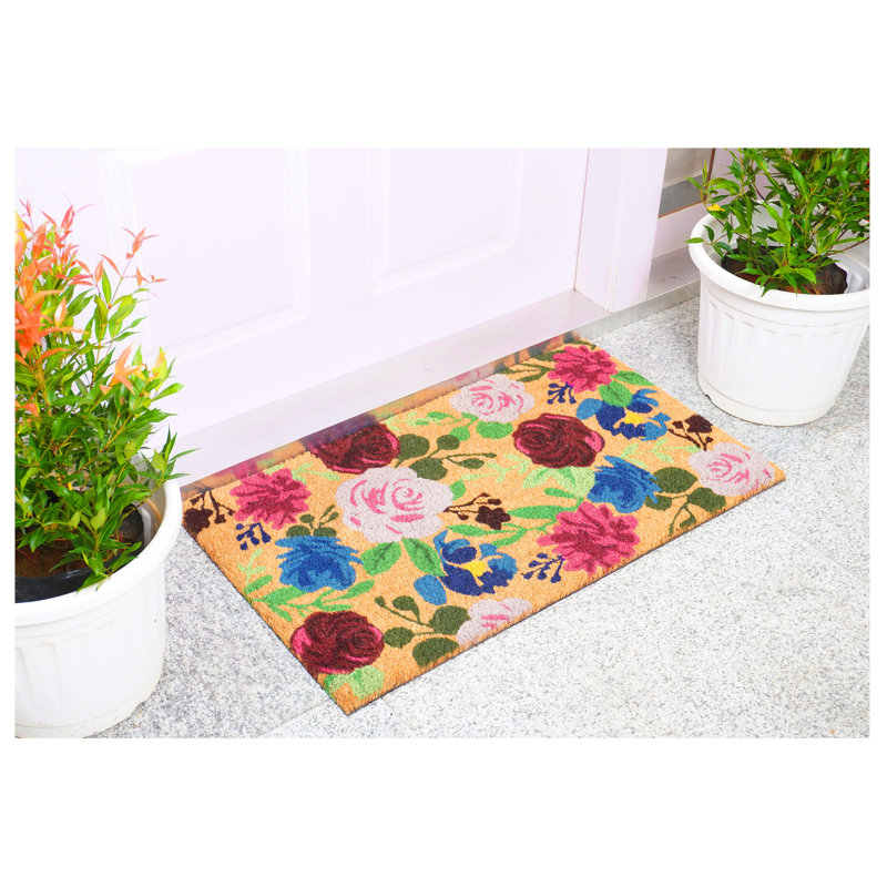 Calloway Mills Non-Slip Floral Outdoor Doormat, 24" W x 36" L