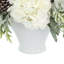 Holiday Arrangement with Sage, Hydrangeas and Pinecones