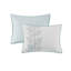 Ensemble de courtepointe brodée 6 pièces avec coussins décoratifs bleu grand / grand-117515473-117515476