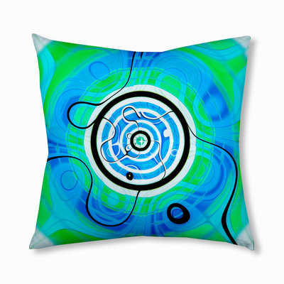 Abstract Reversible Throw Pillow