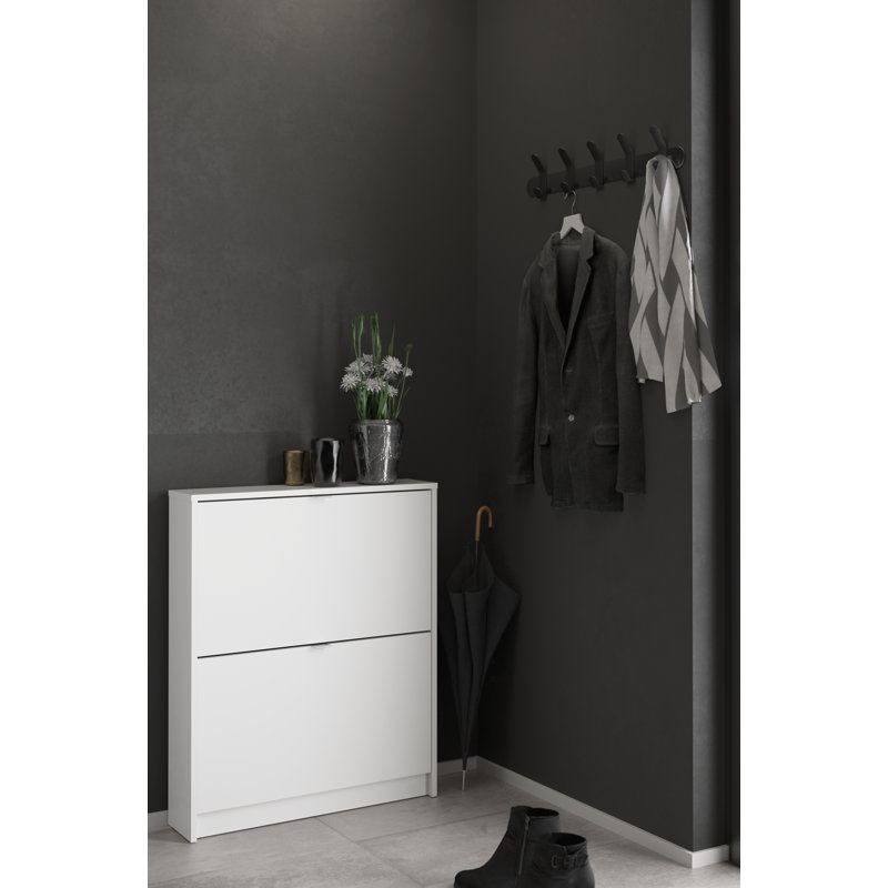 Aula 6 Pair Shoe Storage Cabinet, Black