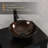 16.3" Stained Glass Bathroom Vessel Sink VS110BK