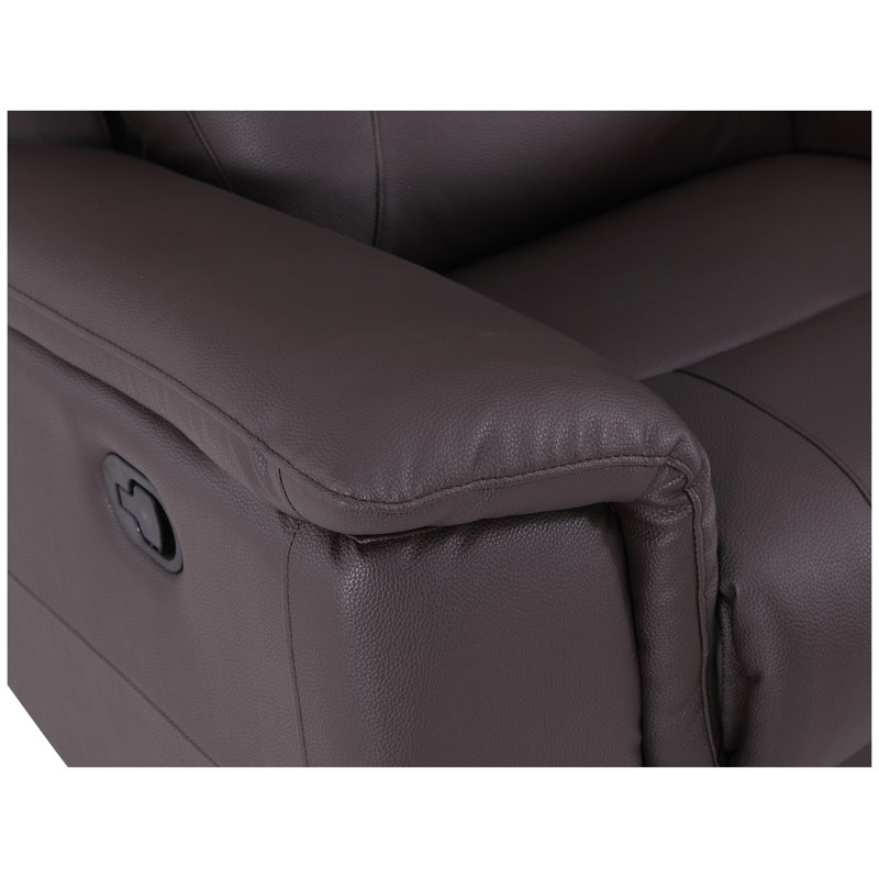 Fauteuil inclinable en cuir Global Brown