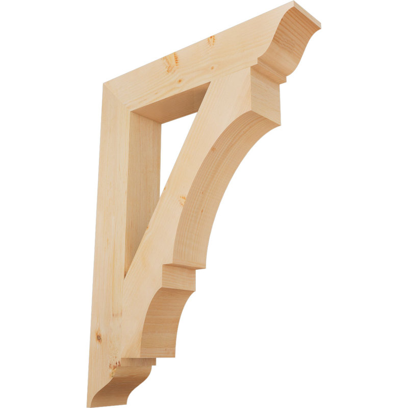 Support traditionnel Balboa, L 5 1/2 po x P 32 po x H 44 po, Sapin de Douglas lisse