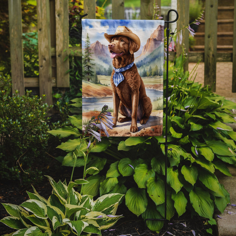 Drapeau Cowboy Welcome Garden, Retriever de la Baie de Chesapeake