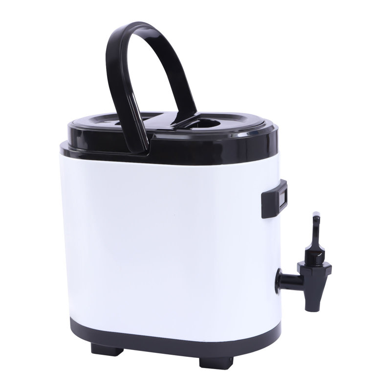 Distributeur de boisson isotherme 6L, Blanc / noir, H 11 po x l 7,1 po x L 11,4 po