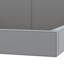 Grand lit tapissier au sol en velours-550158344