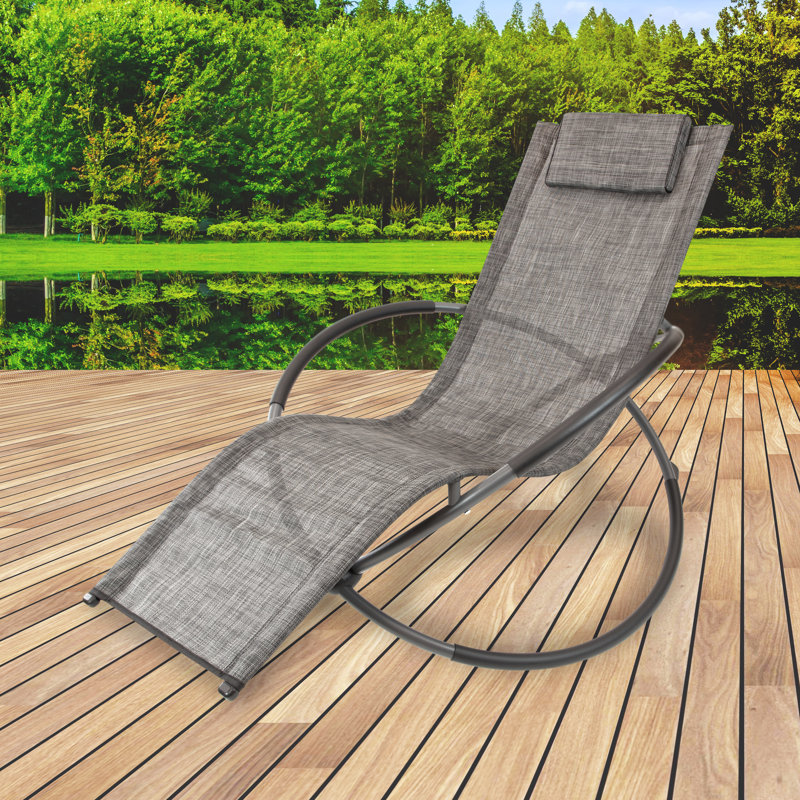 Aayana Outdoor Chair, Black/Gray