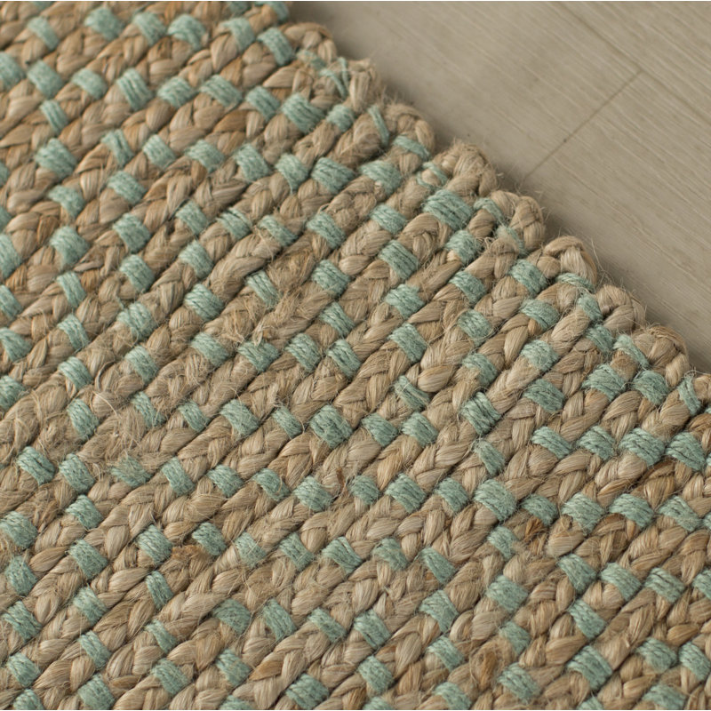 Auckland Geometric Handmade Flatweave Beige Area Rug, Round 4' 