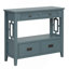 Console en bois de pin avec 4 tiroirs et tablette de rangement Farmhouse-1768410984
