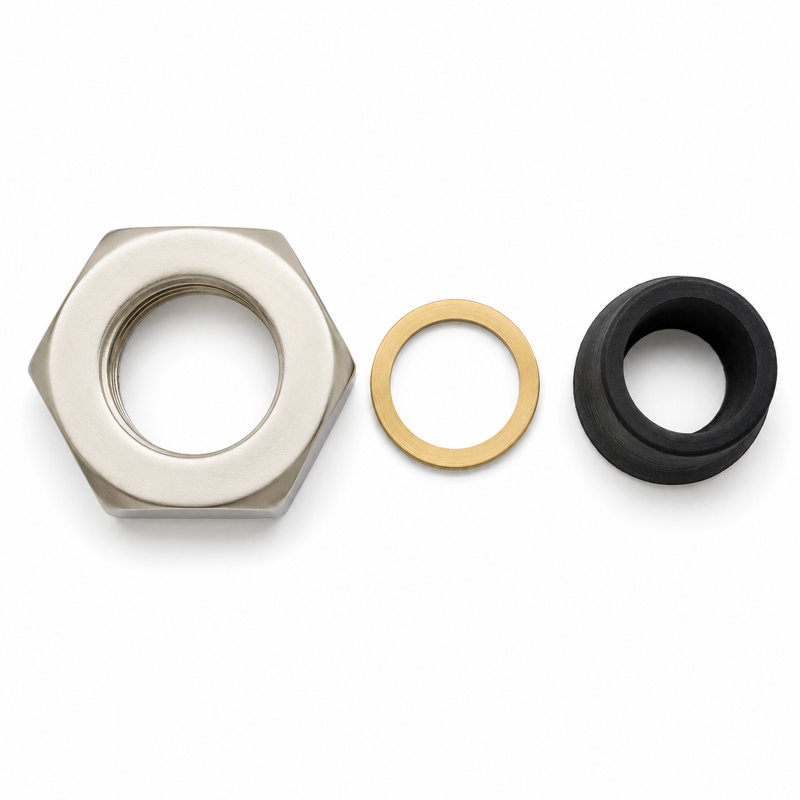 Riser Écrou et rondelle, Matte Nickel