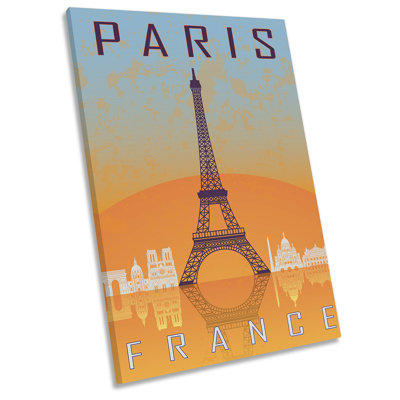 Paris Eiffel Tower - Wrapped Canvas Print