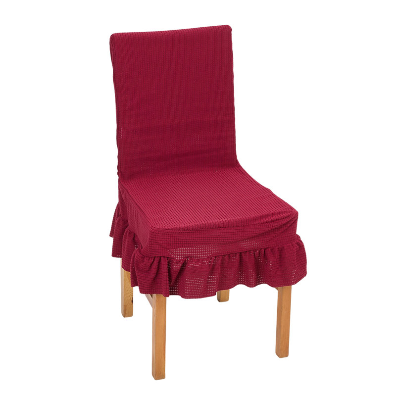 Dining Chair Slipcover, Wine Red
