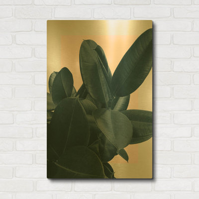 'Tonight' By Hanna Kastl-Lundberg Gold Metal Wall Art, 24" x 36"
