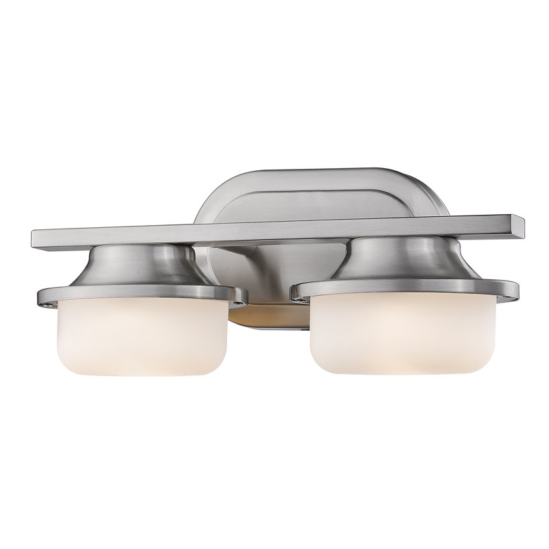 Hymel 2 - Light Dimmable LED Vanity Light, Brushed Nickel