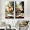 Bubbles Harmony - vin et champagne, ensemble de 2 reproductions d'art sur toile