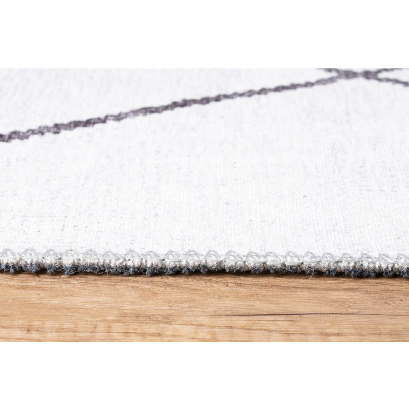 Tapis 100% polyester de qualité supérieure, 6,9 x 10,2 pi | 1850 g / m², hauteur de poils de 0,2 po | Polyester recyclé dessous | Lavable à la machine à 30 ° C | Conception douce, durable et écologique pour les espaces de vie modernes