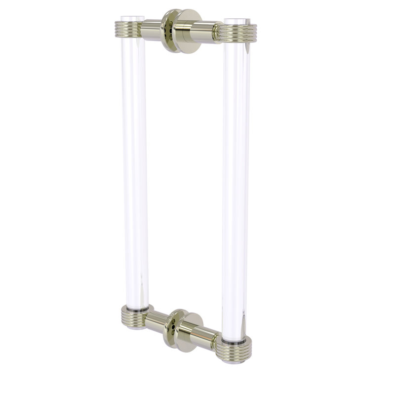 Poignée de porte de douche dos à dos Margolis, Nickel poli, H 13 po x l 1,7 po x P 7 po