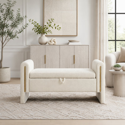 Banc de bout avec accoudoirs et rangement Modern