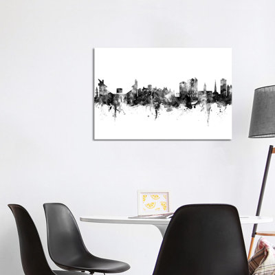 Athens Georgia Skyline by Michael Tompsett - Print on Canvas