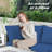 Paleosofos Wicker 4 - Person Modular Patio Conversation Set with Cushions-2054207843