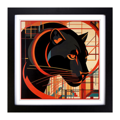 Panther Constructivism No.2 - Framed Print