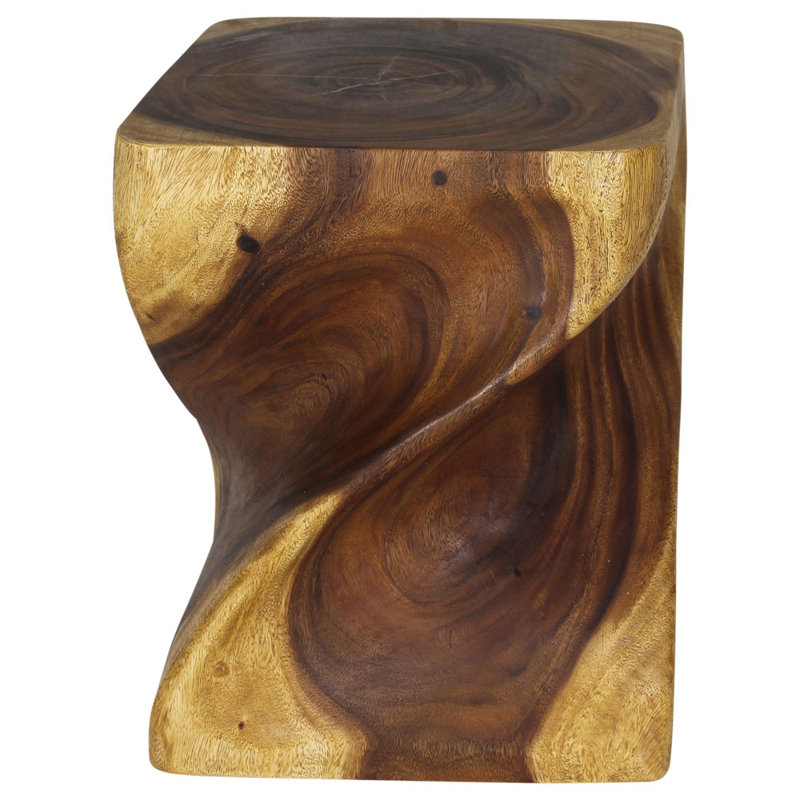 Table de bout Decarlo Big Twist, Chêne