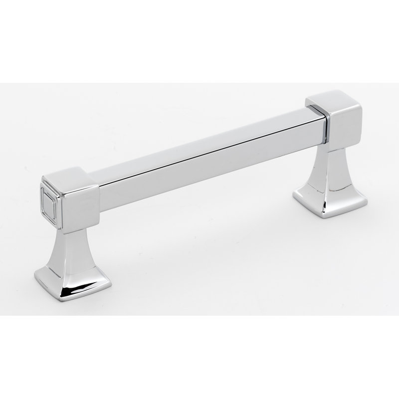 Poignée barre / poignée, Chrome poli, 3"