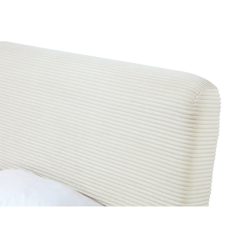 Lit plateforme tapissier Riona, Reine