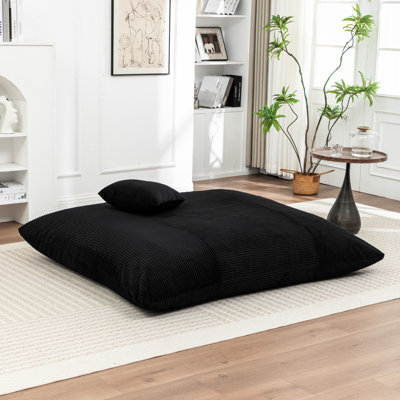 Fauteuil à billes en velours côtelé confortable et confortable pour le salon, la chambre à coucher et le divertissement