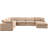 Issah Velvet U-Shaped Sectional Reversible-87141509