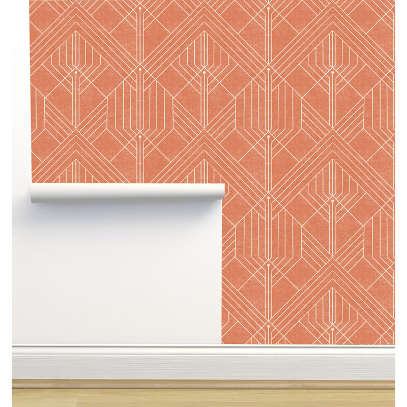 Rouleau de papier peint texturé L 6 pi x l 24 po Amy Mac Ready Designs, Rose foncé